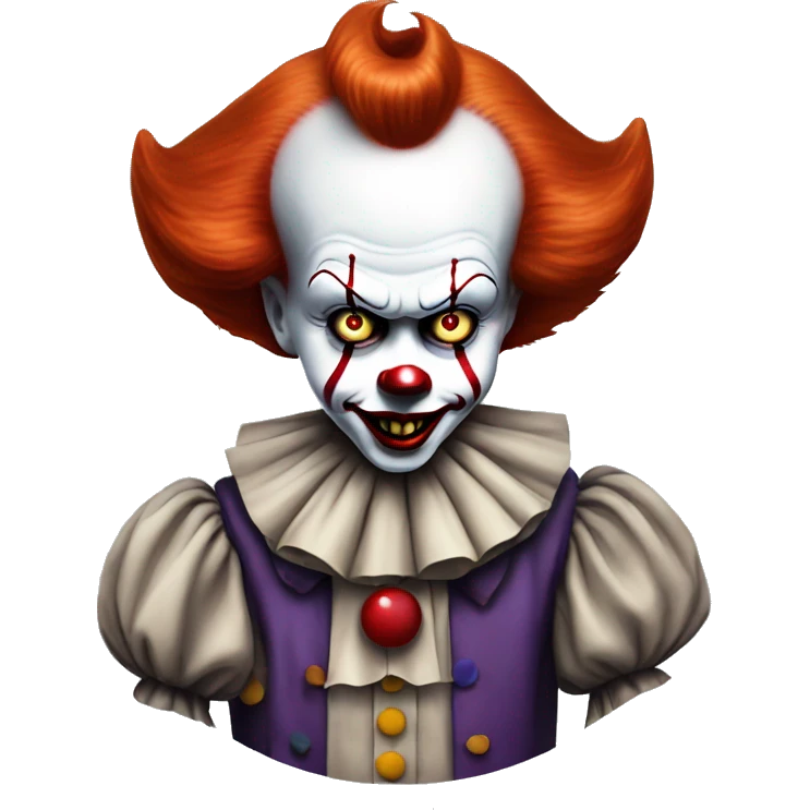 Pennywise clown with a trick up his sleeve emoji