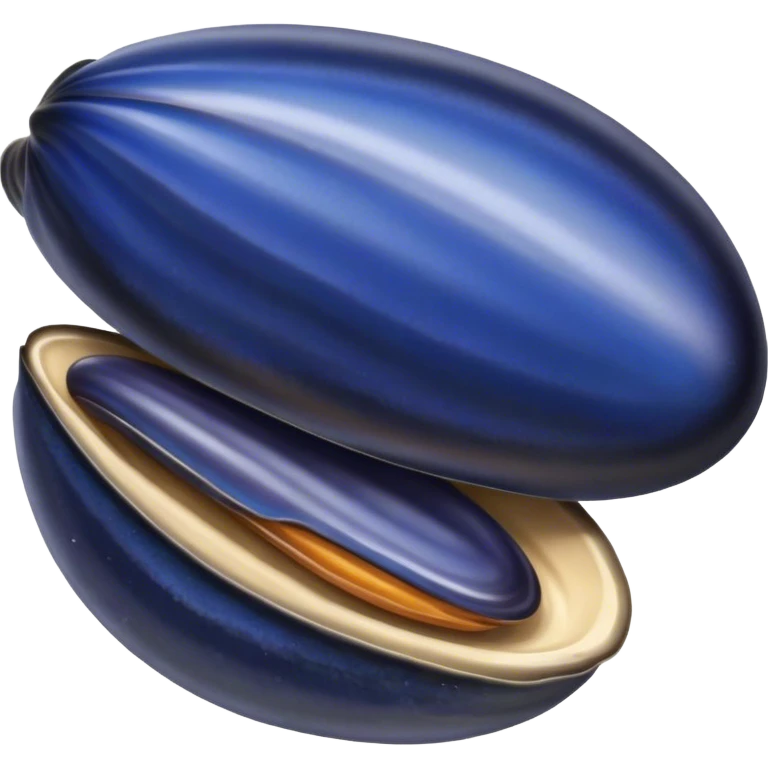 Blue mussel emoji