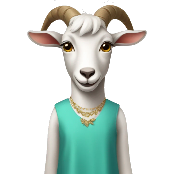 goat in dress emoji