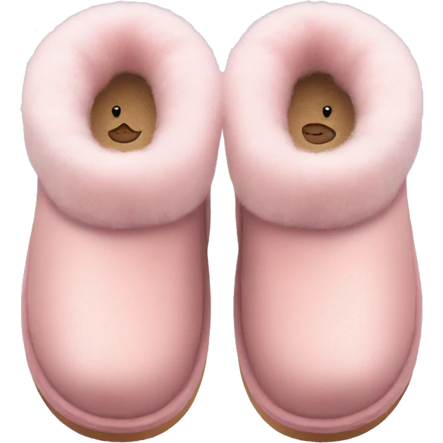 light pink ugg slippers  emoji