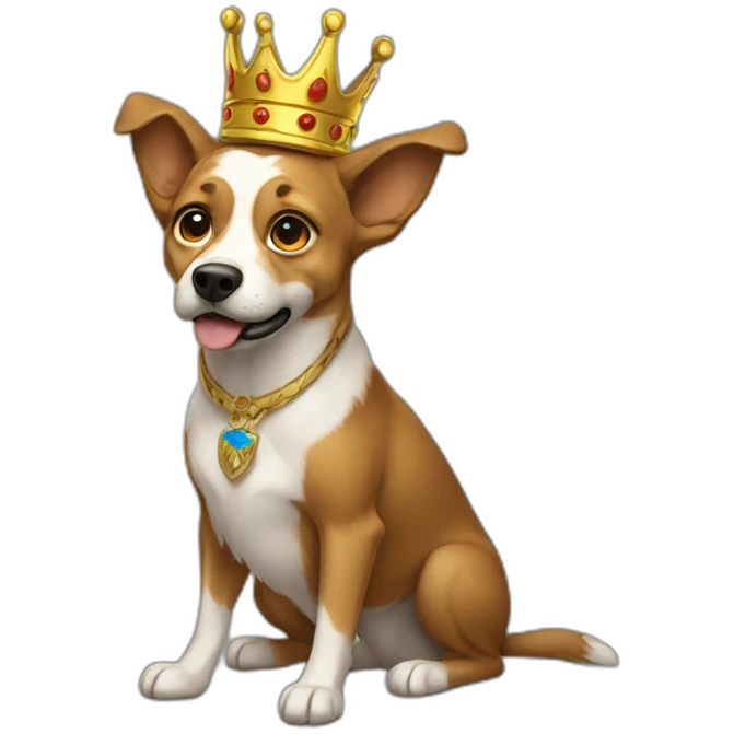 human-dog-king emoji