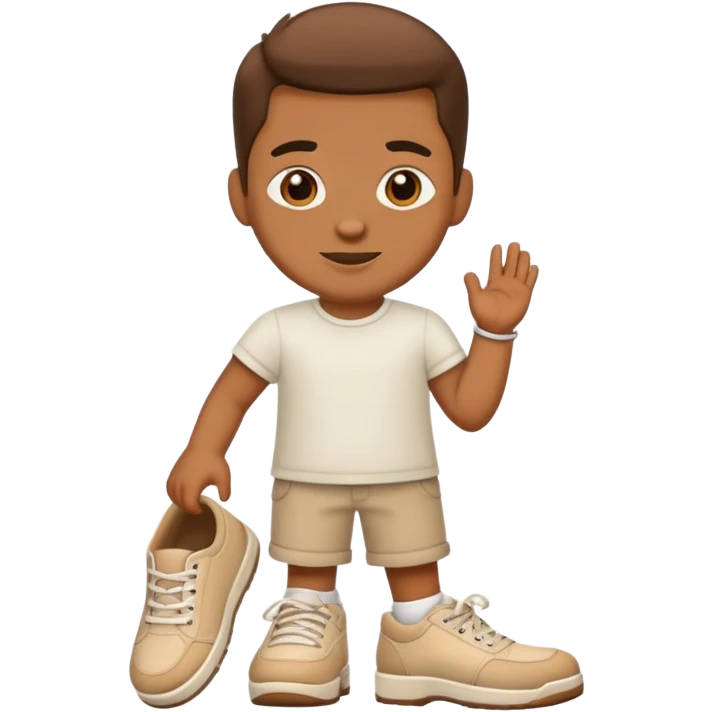 Shak with shoes  ￼ emoji