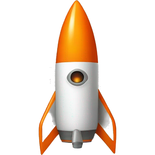 Orange Rocket emoji