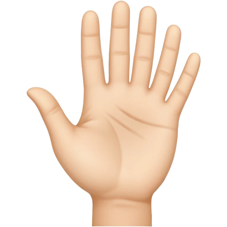 palm up hand emoji