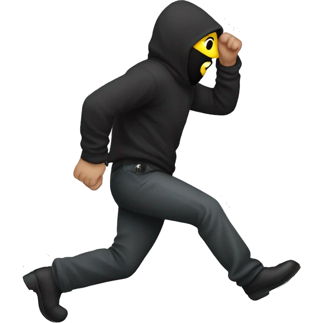 Burglar sneaking emoji