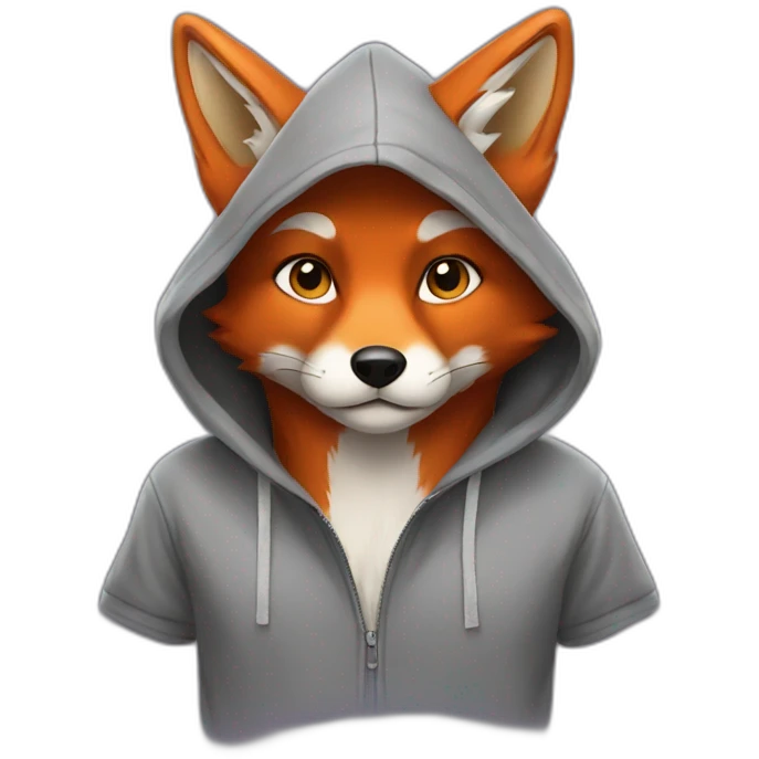 Fox in hoodie emoji