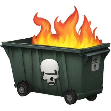 Dumpster fire emoji