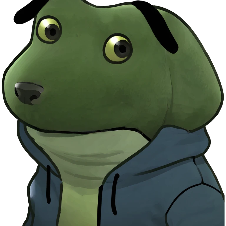Dog wearing a hoodie  emoji