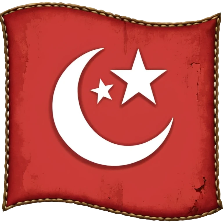 Ottoman Empire flag 1453 years emoji