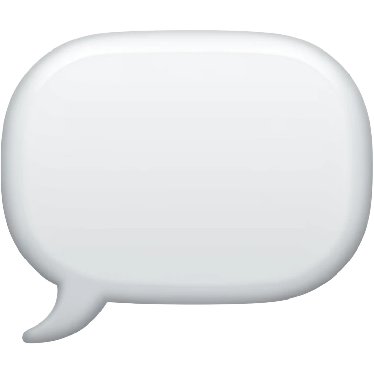 speech bubble emoji
