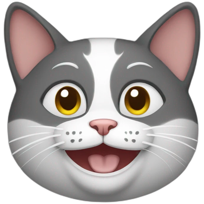 Happy cat emoji