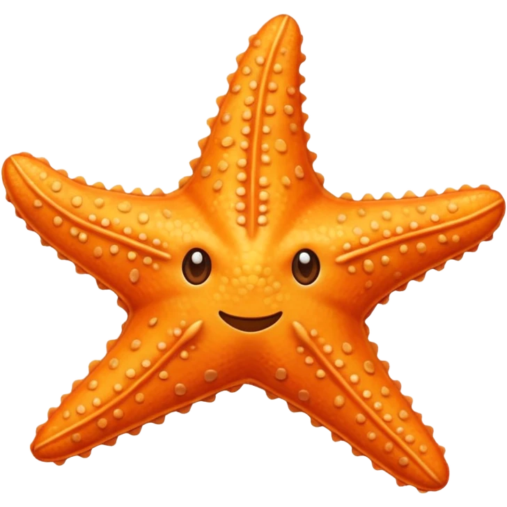 Starfish orange emoji