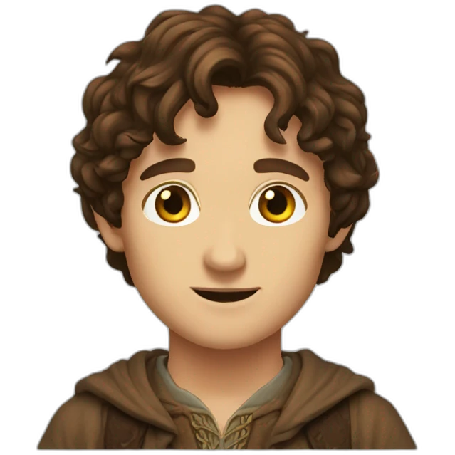 frodo brown hairs emoji