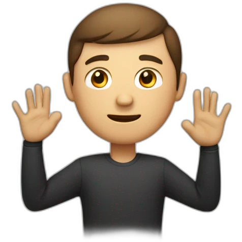 Homme qui fait un carré avec ses mains emoji