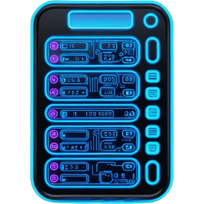 neon cyberpunk datapad emoji