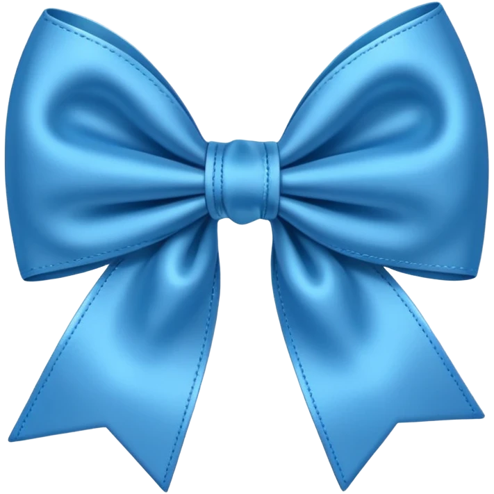 Cute blue bow emoji