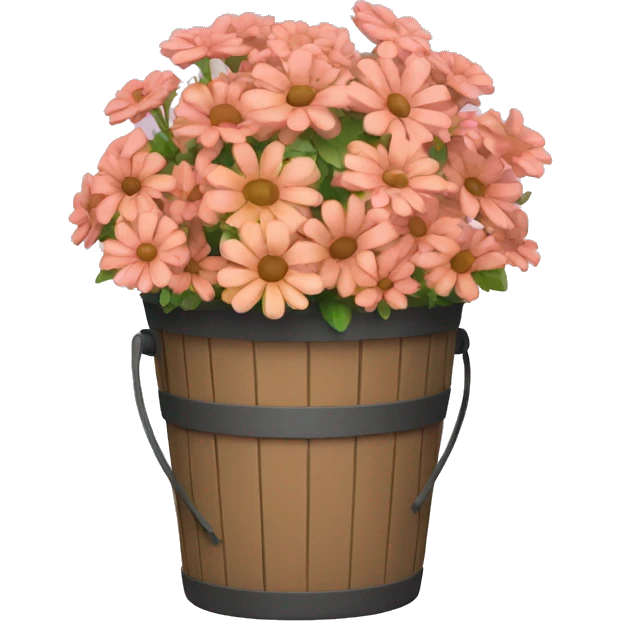 Flower bucket emoji