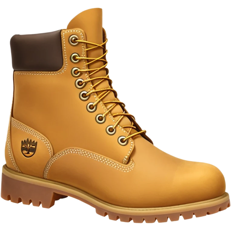 Сделай пару ботинок Timberland в классической расцветке emoji