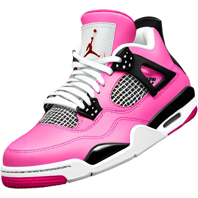 pink Jordan 4 emoji
