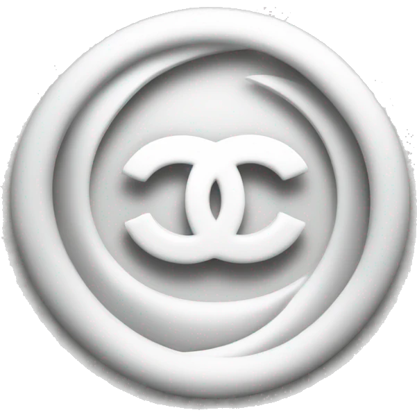 Chanel white logo emoji