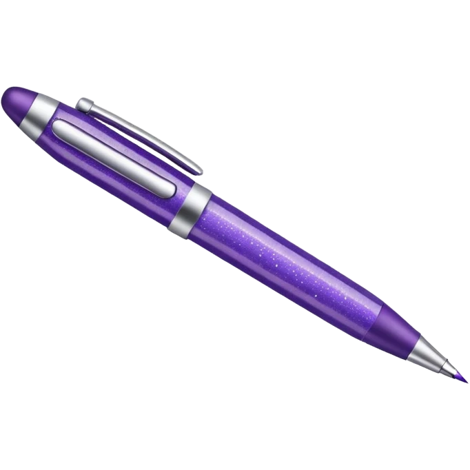 Purple Glitter office tools emoji