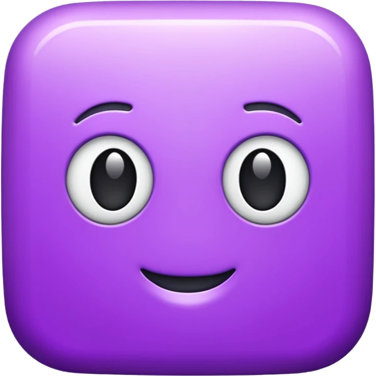 Purple mini emoji