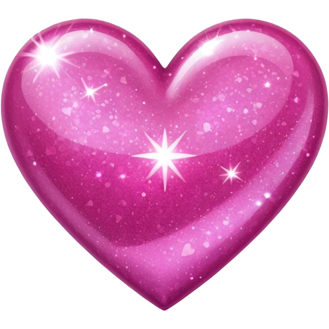 Glitter heart emoji