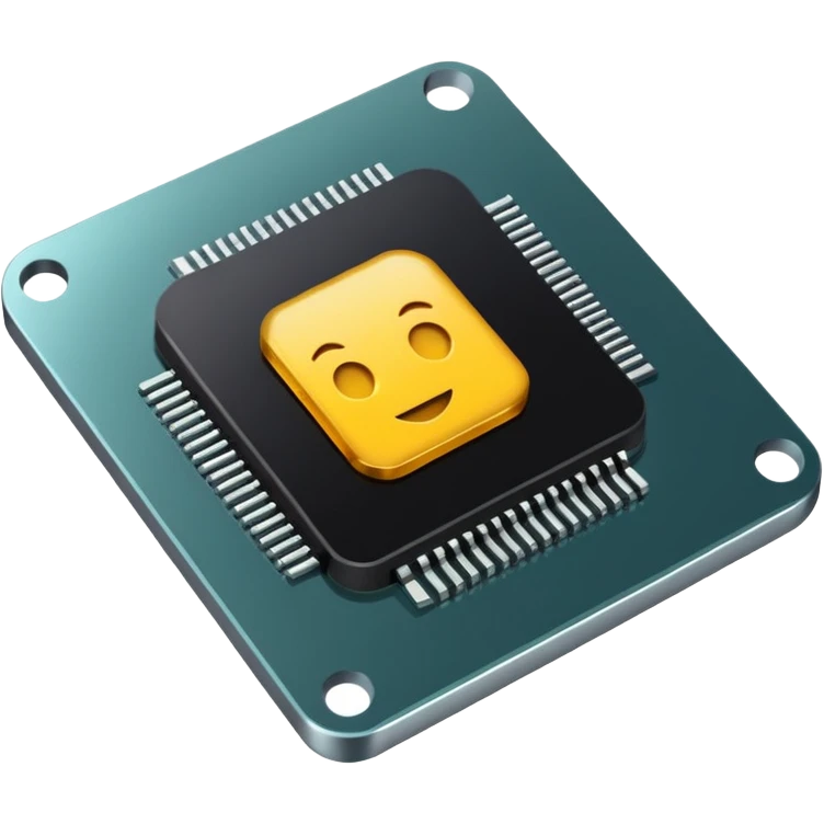 Computer chip  emoji
