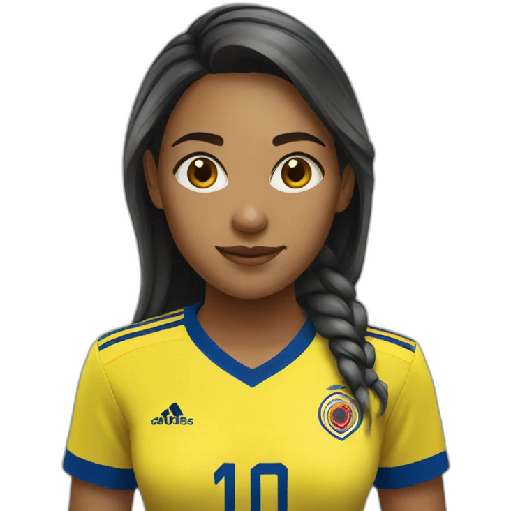 colombia player girl emoji