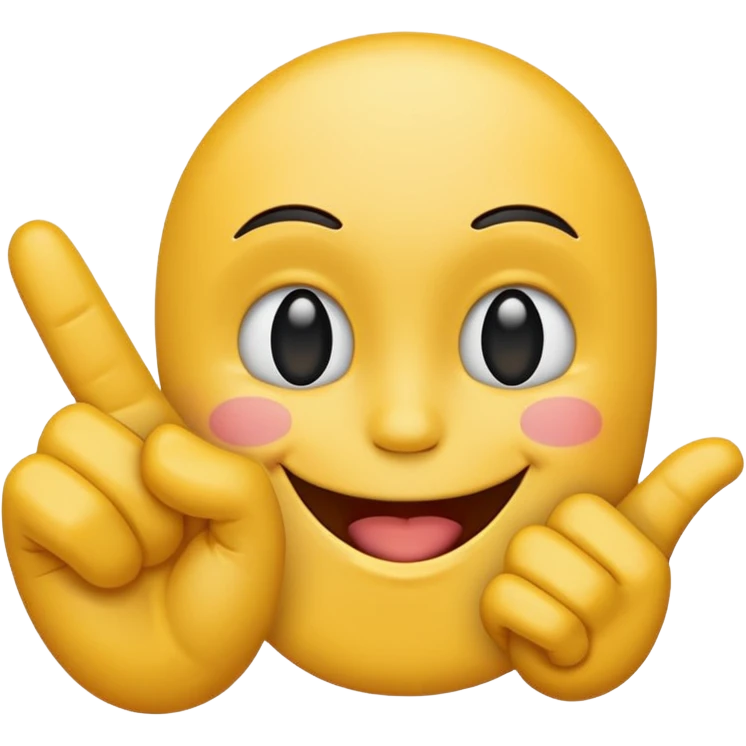 Fuck you finger with a smiling face emoji