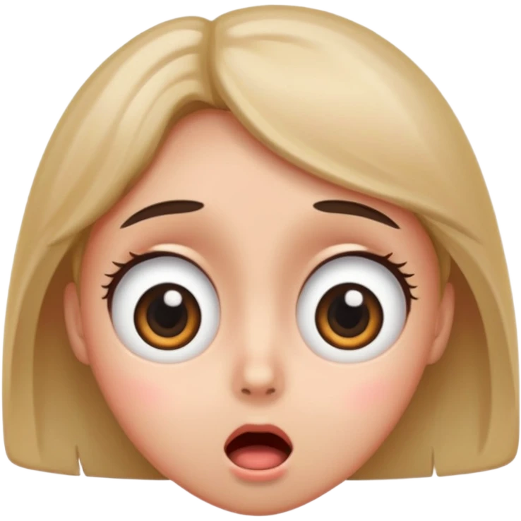 The 😳 emoji with big eyes emoji