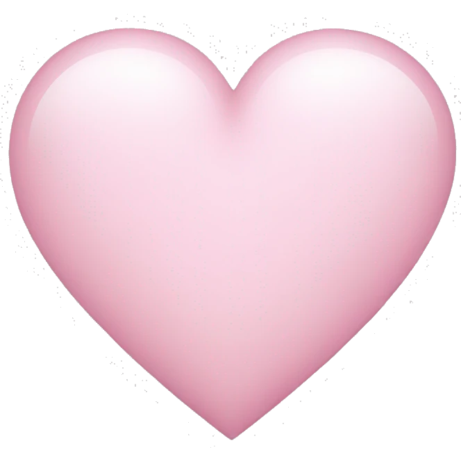 light pink heart emoji
