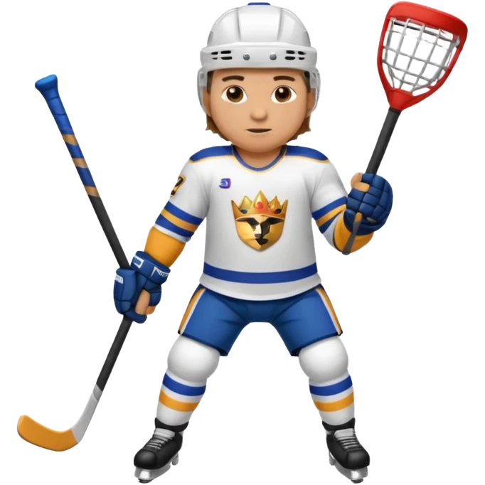 King Hockey player full body emoji