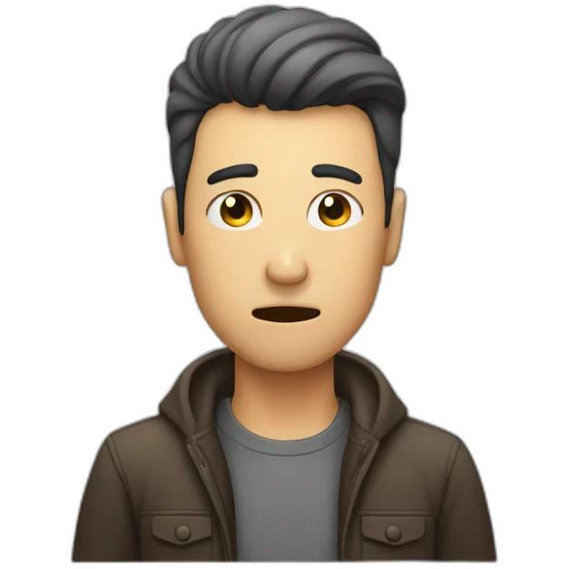 man telling someone to be quiet emoji