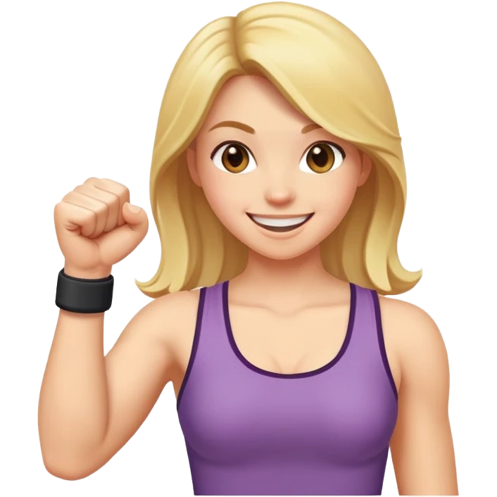 Girl fist pumping emoji