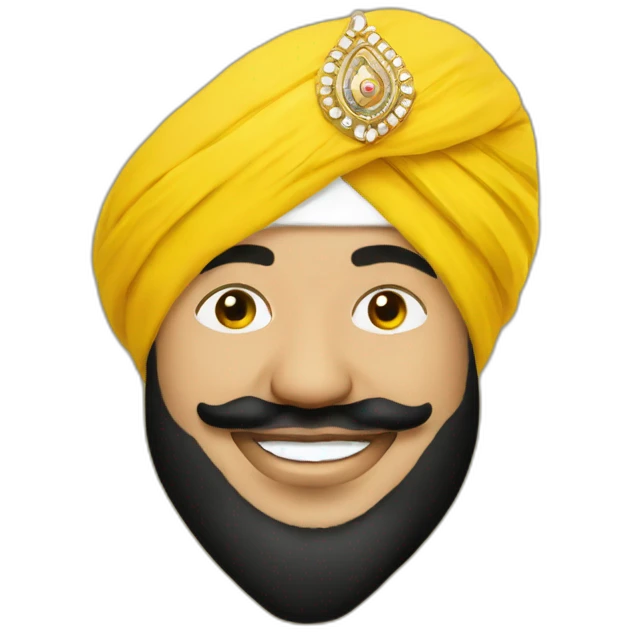 Yellow daler mehndi emoji