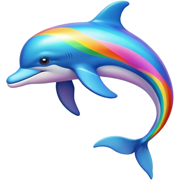 rainbow dolphin emoji