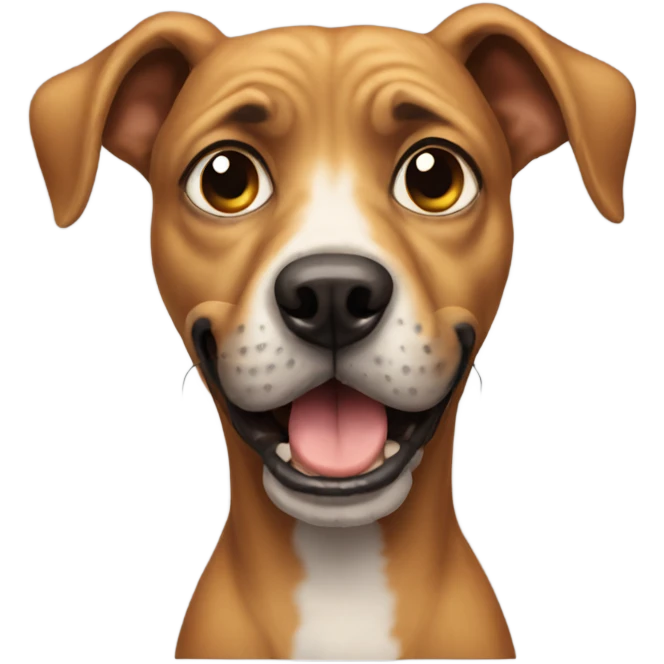Ugly dog emoji