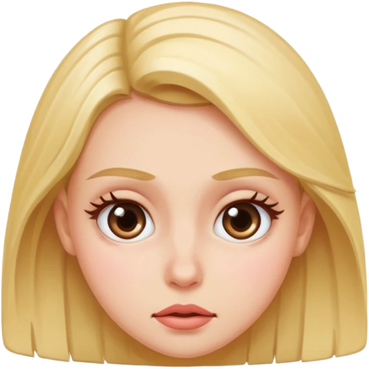 Girl rolling her eyes emoji
