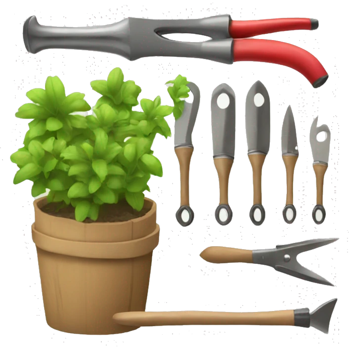 market gardening tools bunch  emoji