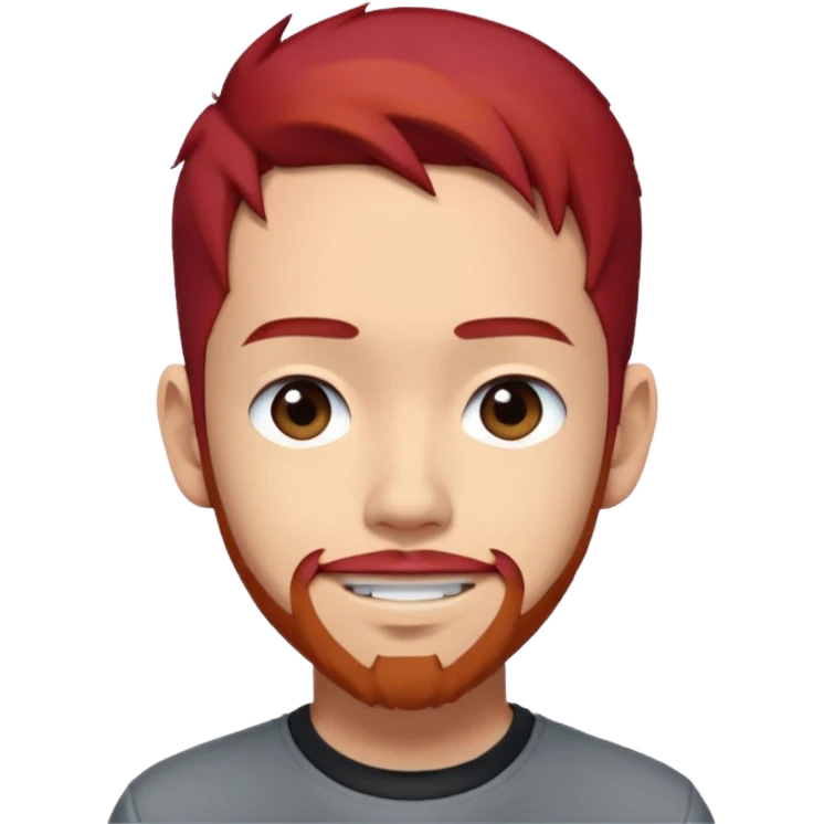 Mike Shinoda with red hair emoji