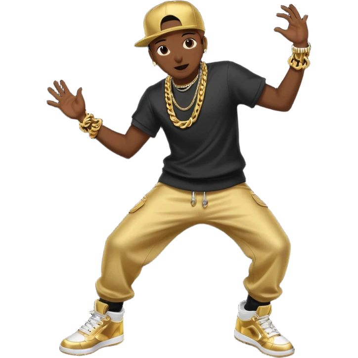 hip hop dancing emoji