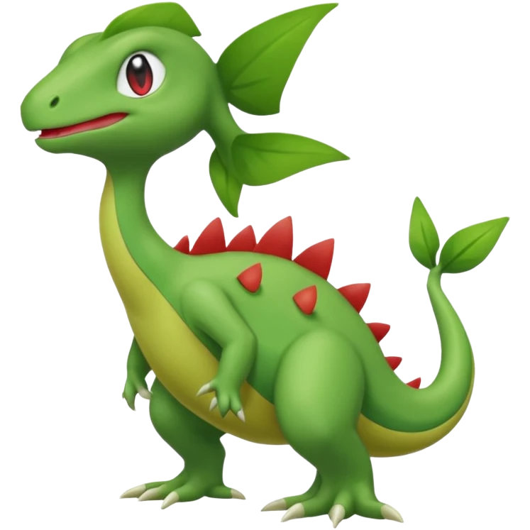 Axew-Larvitar-Grovyle (full body) emoji