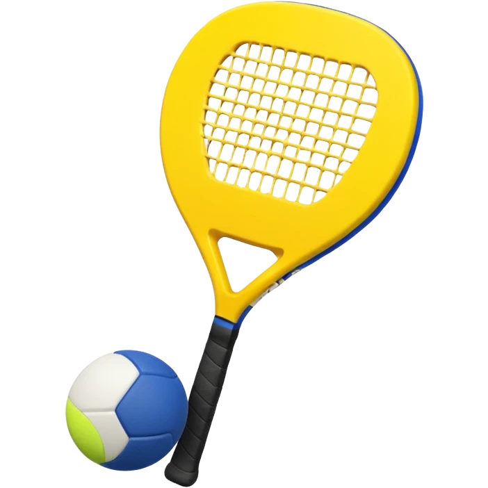 Padel racket with Padel ball emoji