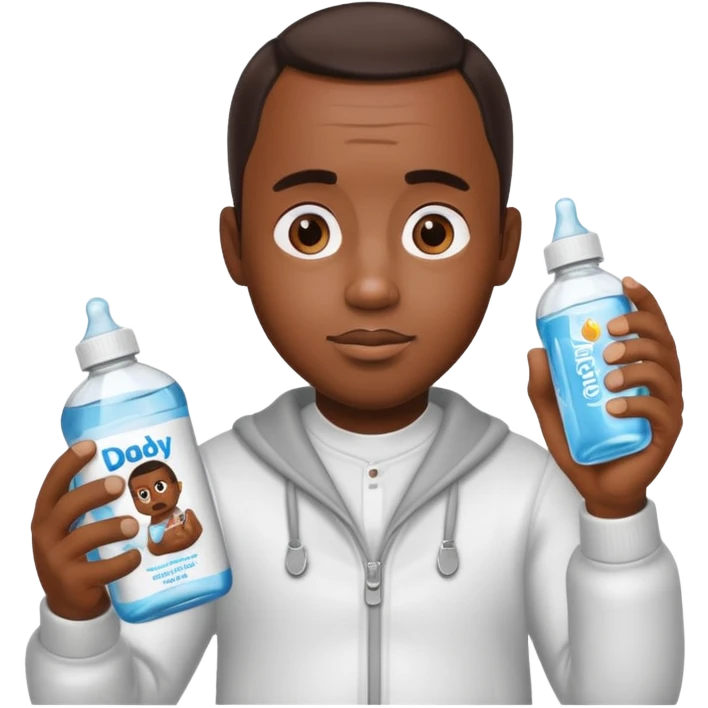 Make Diddy holding baby oil emoji
