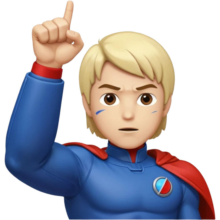 Mark from Battle of the Planets doing fist pump. emoji