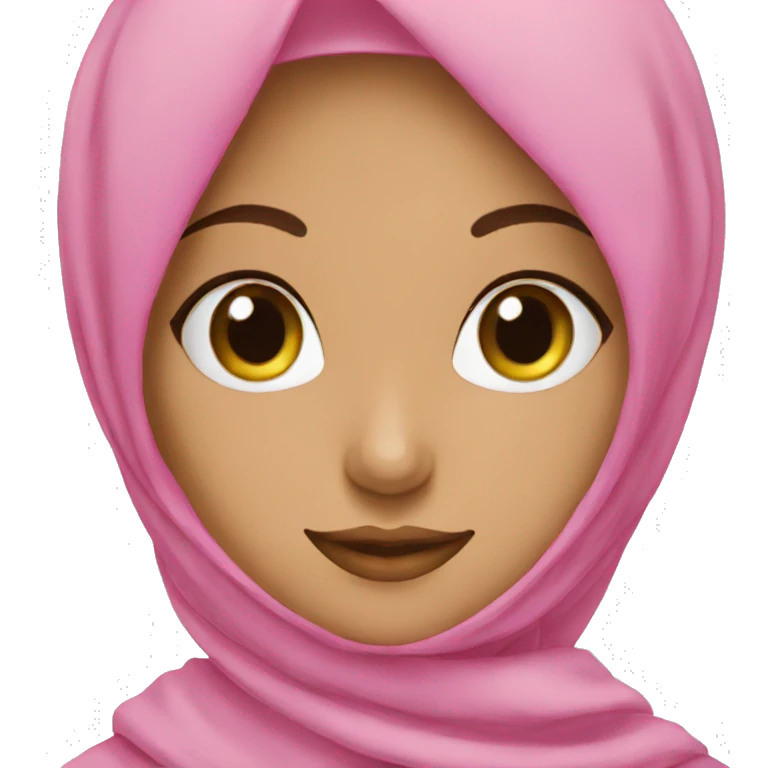 Hijabi girl pink  emoji