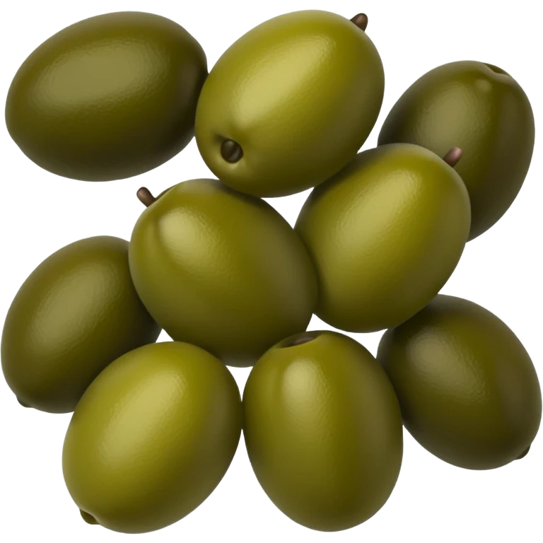 just black and green olives cut emoji