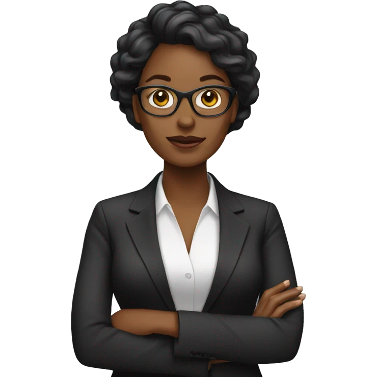Black business woman  emoji