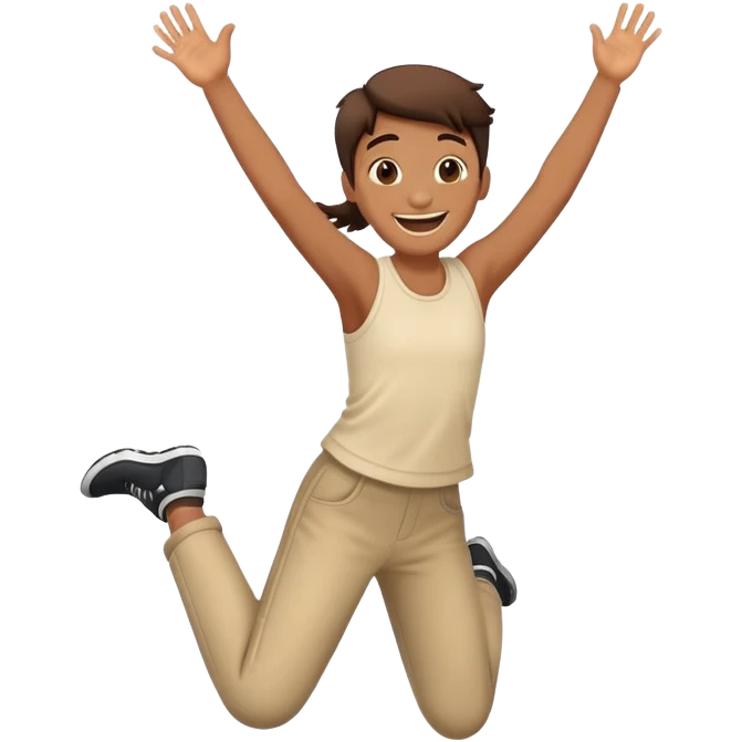 jumping with happiness emoji